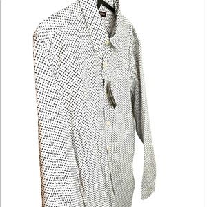 Michael Kors Long Sleeved Logo Shirt White size Medium Men